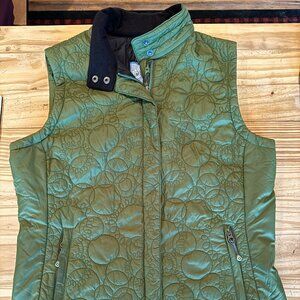 Stunning Green embroidered vest by Isis. Size L